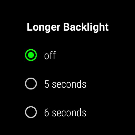 StayLit Wear: Longer Backlight